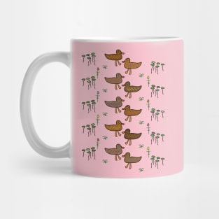 Cute and Colorful Folk Art Duck Pattern Mug